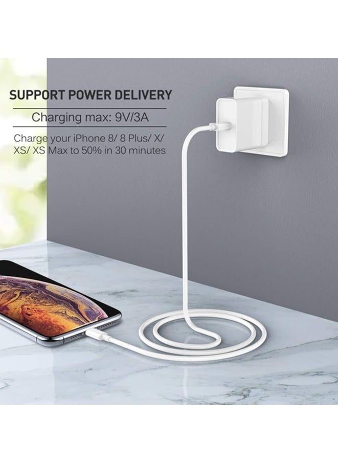 Generic - USB C to Lightning Cable 1M Apple MFi Certified Power Delivery Fast Charger Cord for iPhone 12/12 Mini/12 Pro/12 Pro Max/11 Pro/11 Pro Max/X/XS/XR/XS Max/8/8 Plus/iPad/AirPods - Image 1