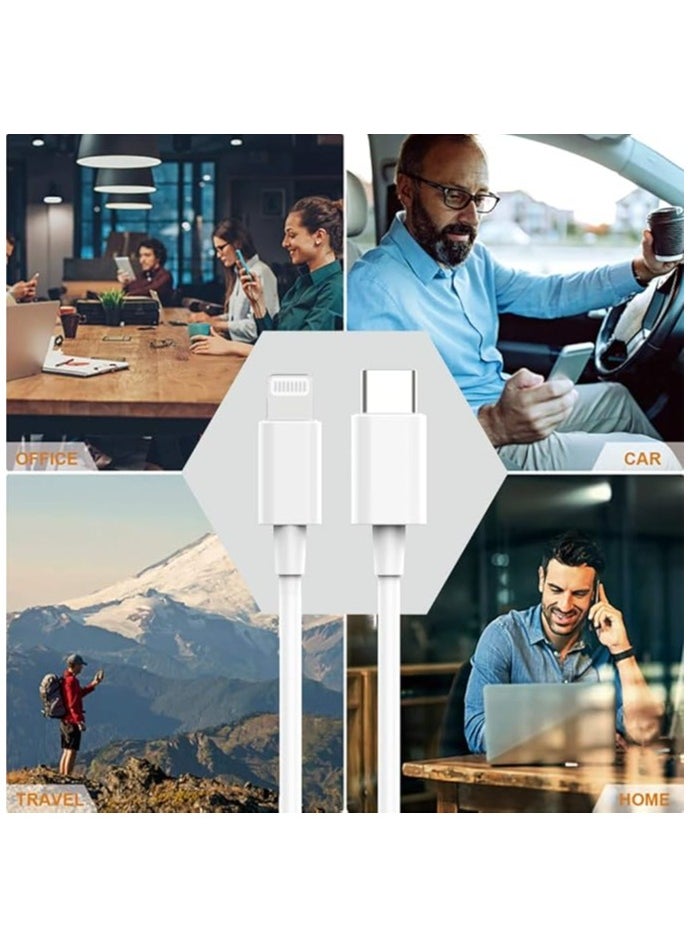 Generic - USB C to Lightning Cable 1M Apple MFi Certified Power Delivery Fast Charger Cord for iPhone 12/12 Mini/12 Pro/12 Pro Max/11 Pro/11 Pro Max/X/XS/XR/XS Max/8/8 Plus/iPad/AirPods - Image 1