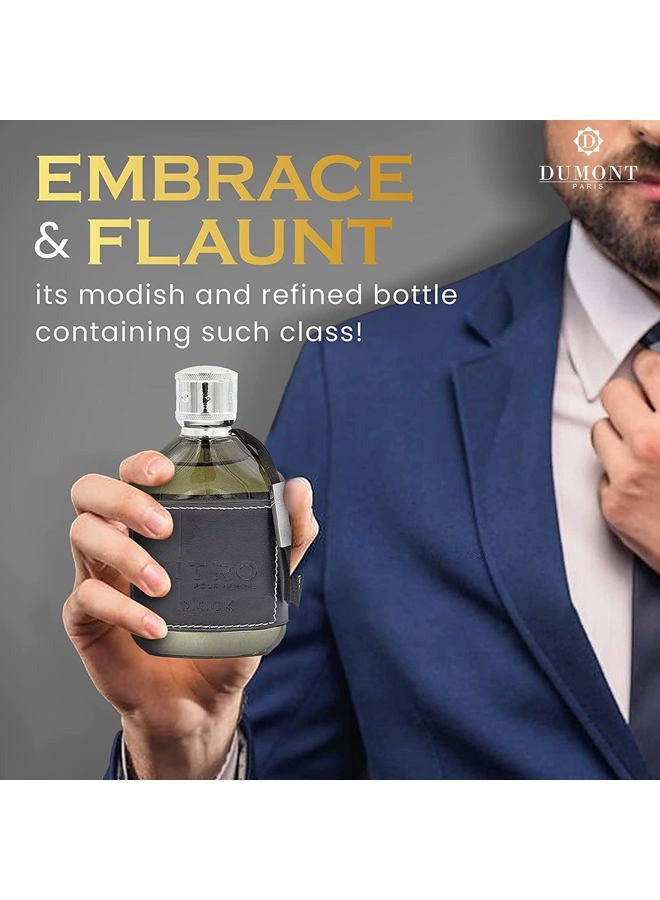 Dumont Nitro Black - 3.4 Eau De Parfum - 3.4oz - Luxury Perfume for Men - Woody, Floral, Fruity & Masculine Fragrance - Long Lasting Cologne Mist & Body Spray - for Him - Image 5