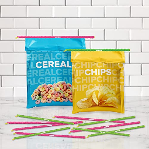 GripStic Bag Sealer. Reusable Chip Clips, Bag Clips For Food. Patented. Airtight & Waterproof Bag Clips for Food Storage. Clip Chip For Chips and Other Food Bags. (6) 11.25" and (6) 13.75" GripStics. - Image 4