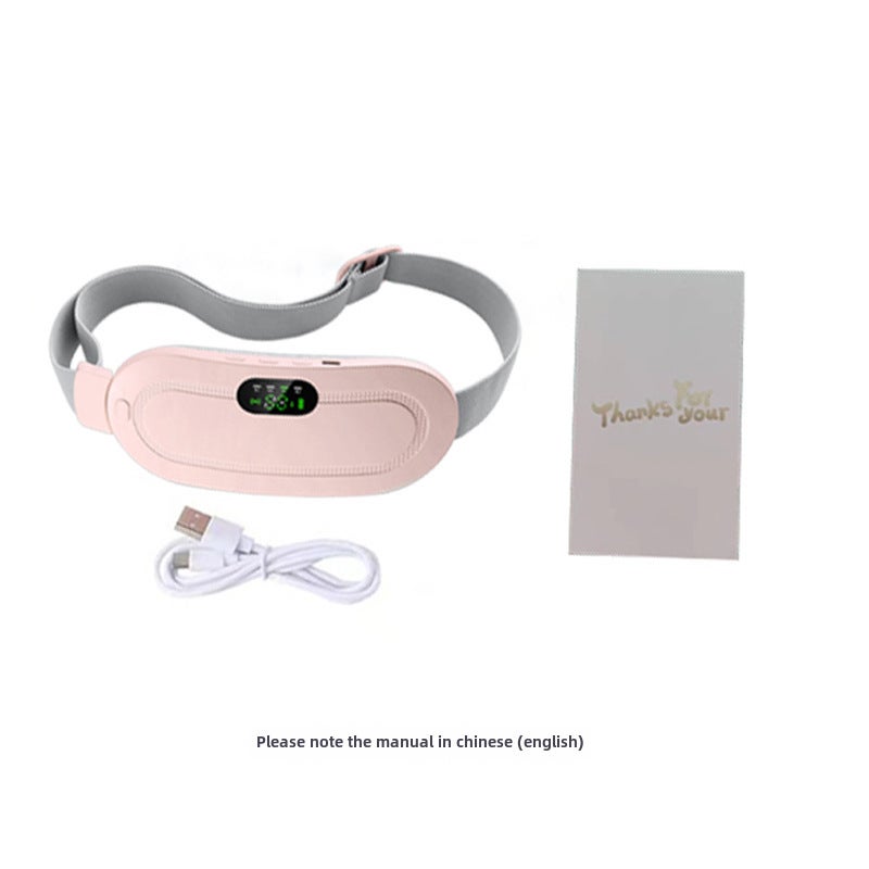 New Heated Waist Belt for Women Menstrual Pain Relief Pink bare metal Pink bare metal