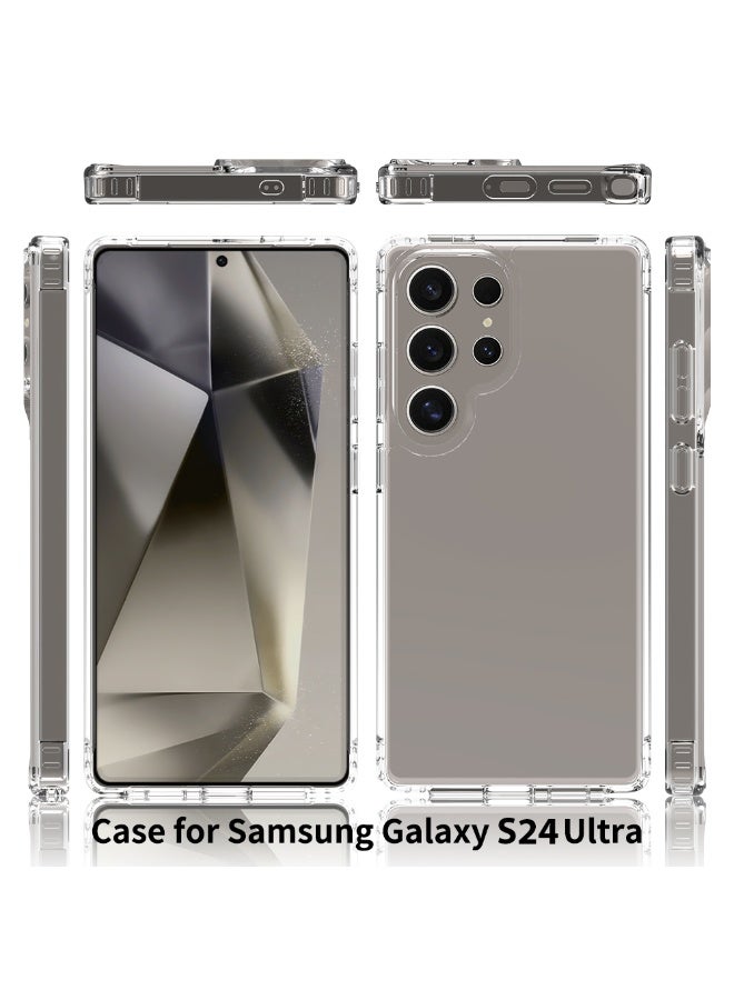 جراب واقٍ شفاف للغاية من مادة TPU مقاوم للصدمات لهاتف Samsung Galaxy S24، غطاء هاتف رفيع للغاية شفاف مع زوايا معززة - Image 2