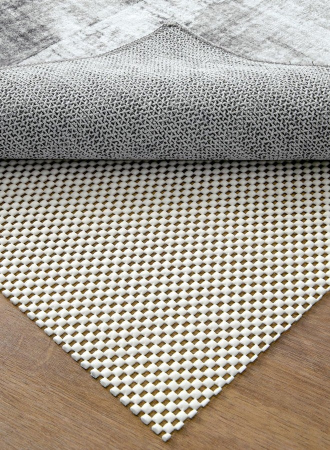 DEXI Rug Pad Gripper for Hardwood Tile Floor, 3x8 Non Slip Under Carpet Padding Cushioned, Waterproof Thick Walking Pads for Area Rugs, White - Image 1