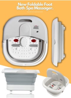 Toshonics Electric Foot Spa Massage Machine with Foldable Bucket for Foot Bath  - Image 1