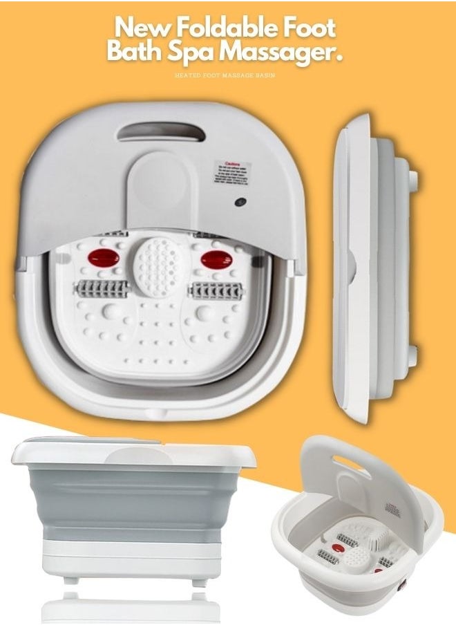 Toshonics Electric Foot Spa Massage Machine with Foldable Bucket for Foot Bath  - Image 1