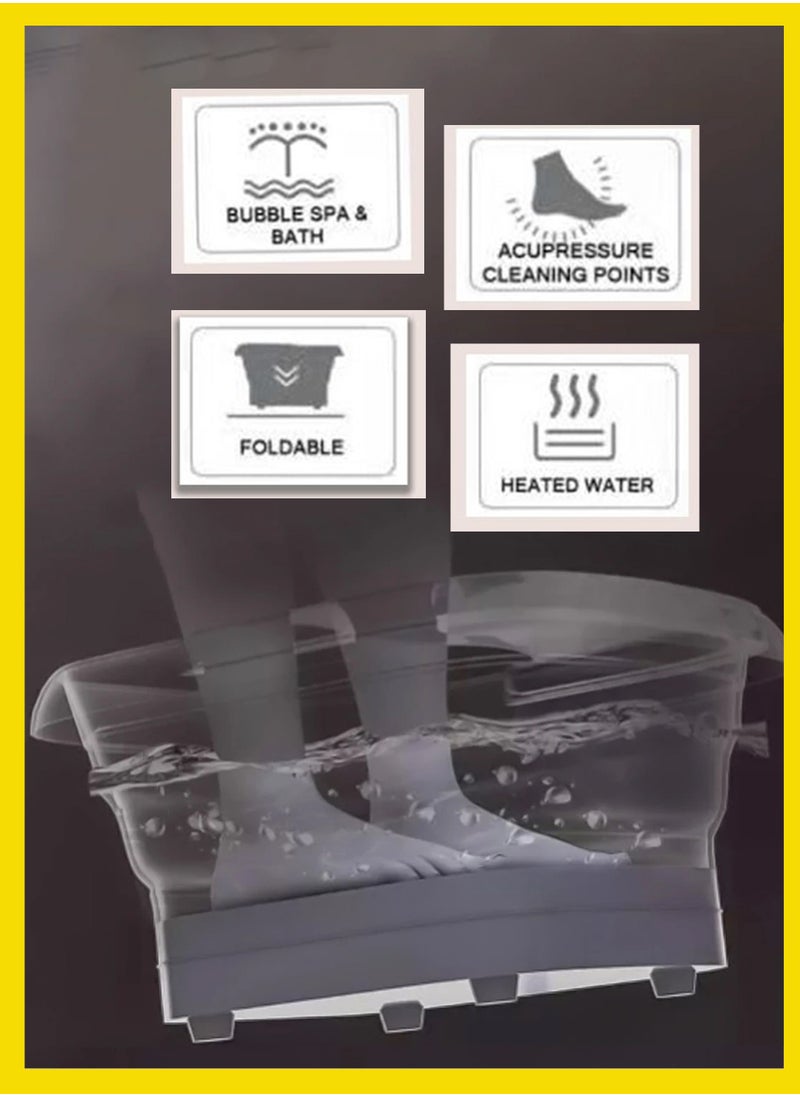 Toshonics Electric Foot Spa Massage Machine with Foldable Bucket for Foot Bath  - Image 5