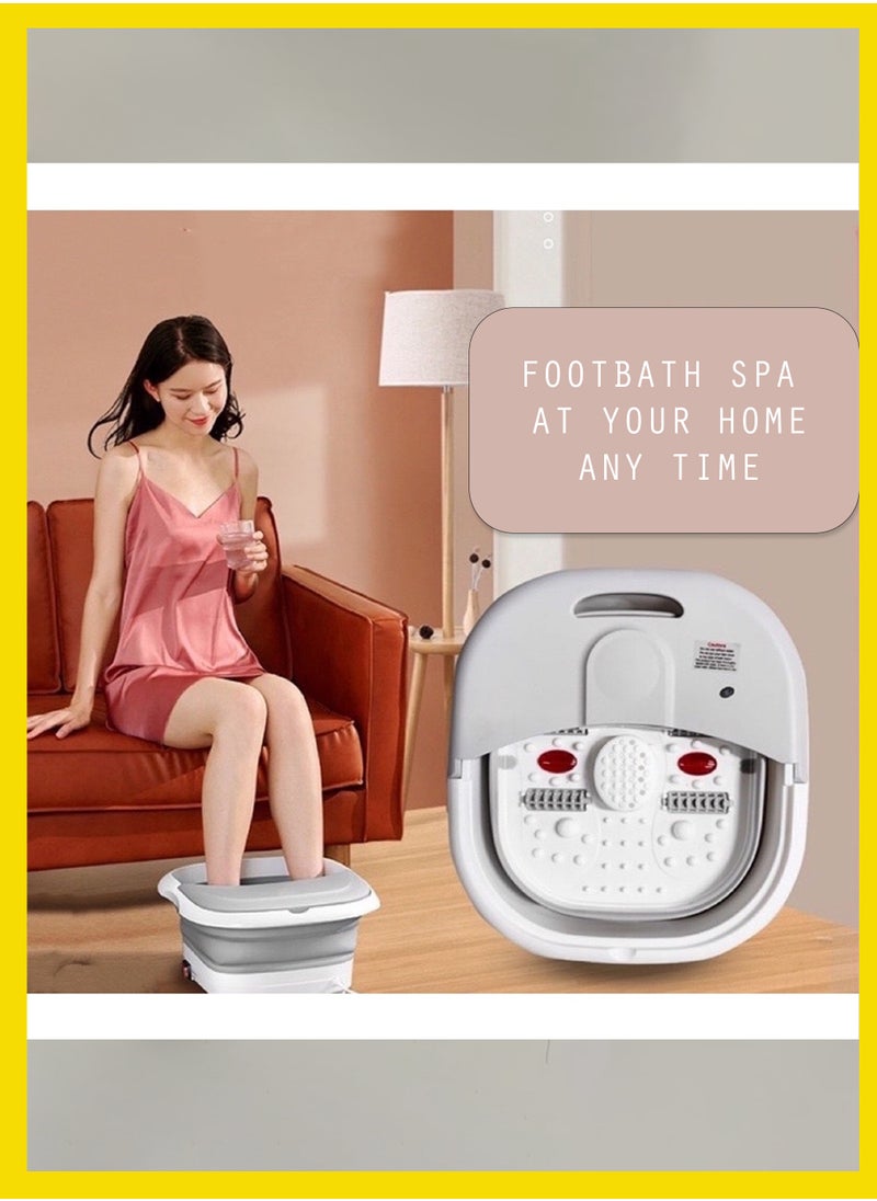 Toshonics Electric Foot Spa Massage Machine with Foldable Bucket for Foot Bath  - Image 3