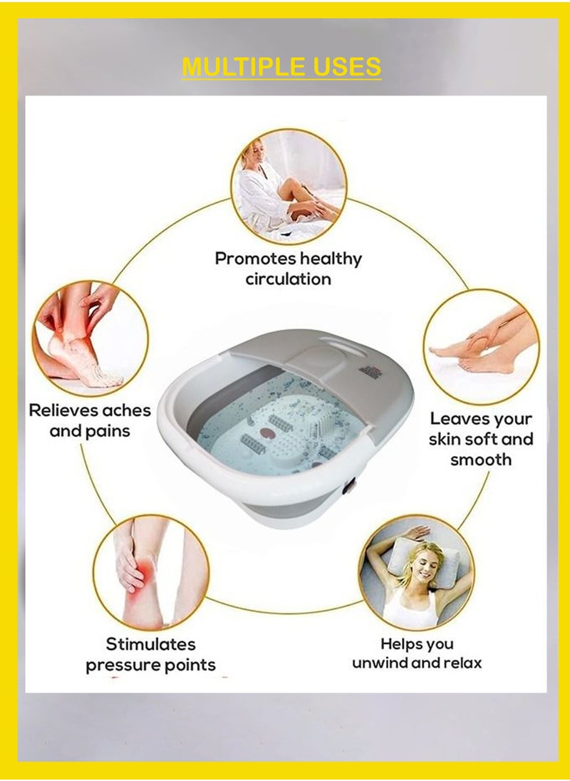 Toshonics Electric Foot Spa Massage Machine with Foldable Bucket for Foot Bath  - Image 4