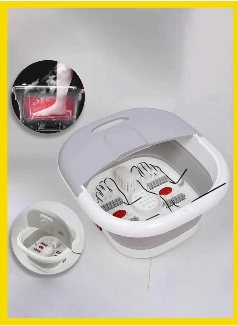 Toshonics Electric Foot Spa Massage Machine with Foldable Bucket for Foot Bath  - Image 2