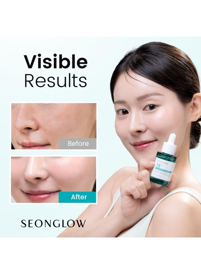 Glow 15% Vegan Niacinamide+ 3% Tranexamic Acid Serum: Korean Skin Care Niacinamide serum - Pore Minimizer for Face, Glutathione, Zinc PCA, 1.01 fl.oz.(30ml) - Image 3