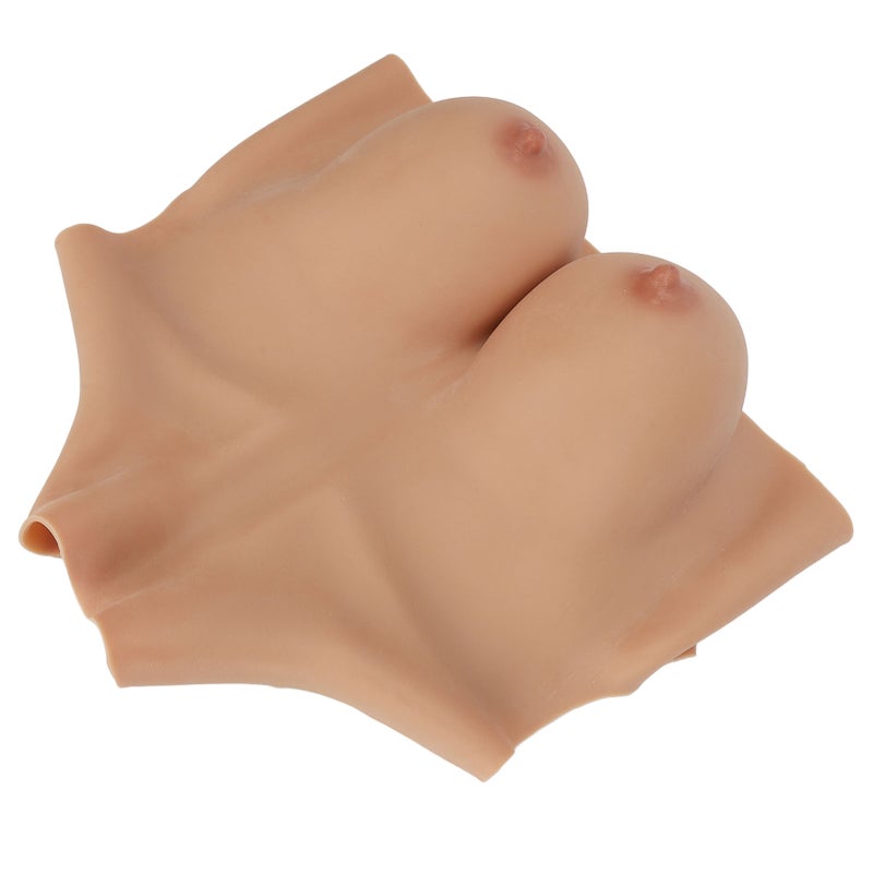 Silicone Prosthetic Chest Plate: B Cup, Captivating Realistic Appearance, Comfortable Flexible Fit - Seamless Body Blending for Post Surgical Recovery, Cosplay, Gender Affirmation & Cross Dressing - Image 2