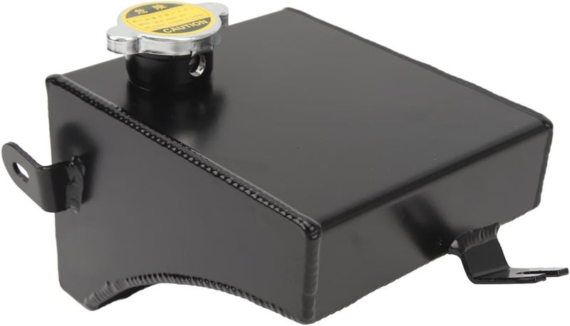 Aluminum Coolant Overflow Expansion Tank Kit Fit for S13 S14 S15 All 1989 – 1994 – Leakage Prevention, Rust, Easy Installation, Engine Bay Refresh (Black) - Image 2