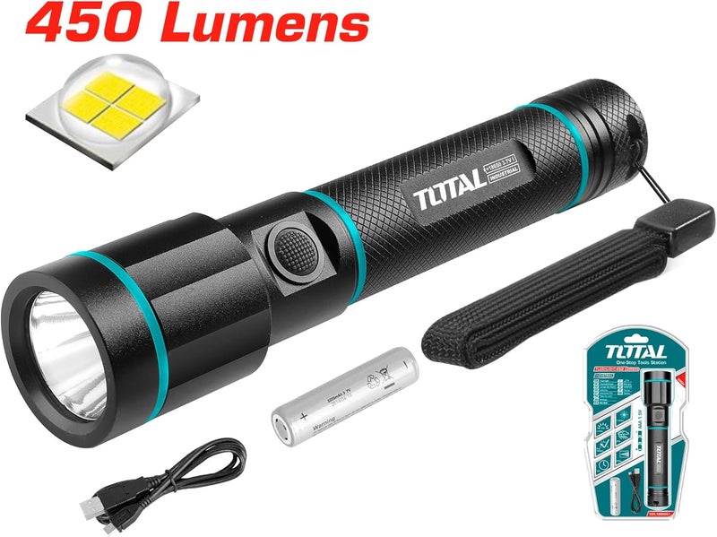 TOTAL TOTAL Super Rechargeable Handheld Flashlight - Image 2