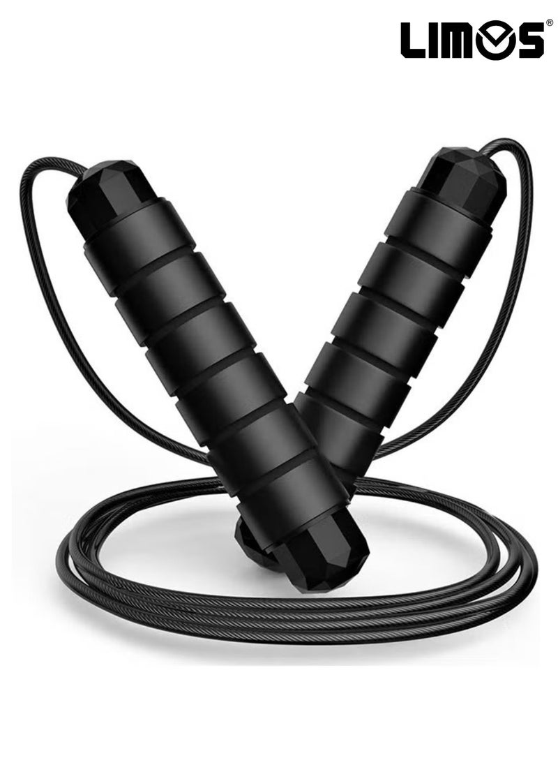 LIMOS Jump Rope, Tangle-Free Rapid Speed Jumping Rope Cable with Ball Bearings for Women, Men, and Kids, Adjustable Jumping Rope for Workout,Exercise JumpRope for Weight-loss  - Image 1