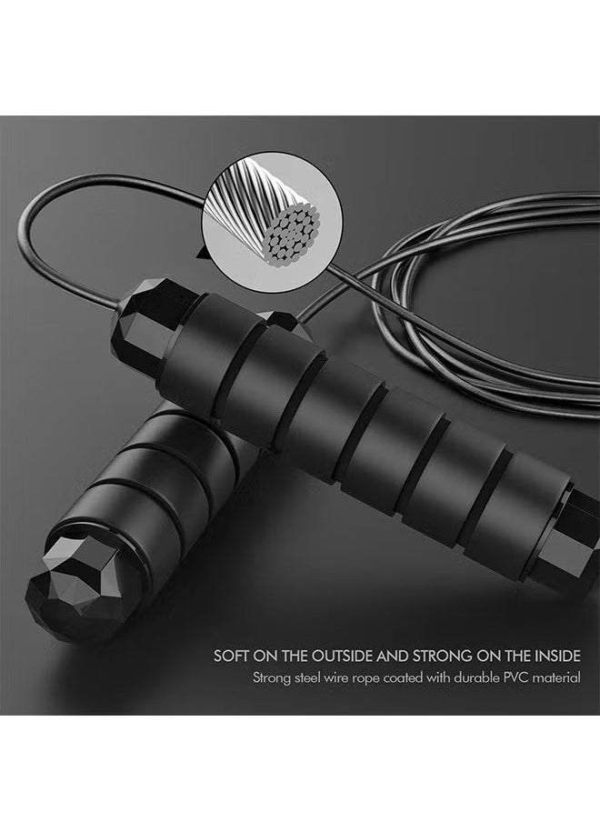 LIMOS Jump Rope, Tangle-Free Rapid Speed Jumping Rope Cable with Ball Bearings for Women, Men, and Kids, Adjustable Jumping Rope for Workout,Exercise JumpRope for Weight-loss  - Image 2