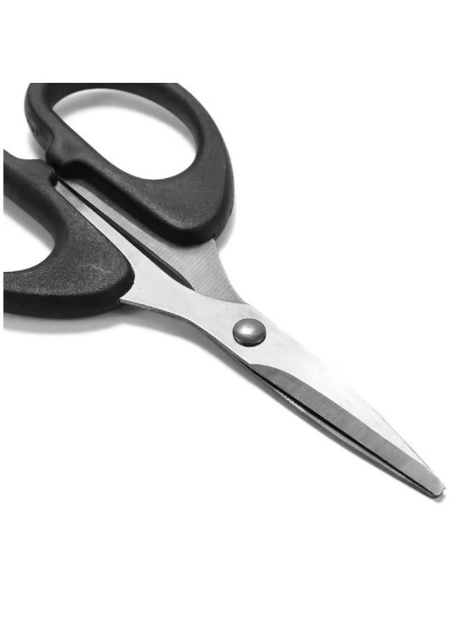 مقص صغير لقص شعر الانف والاظافرمناسب لاستخدمات متعدده  بمقبض اسود مناسب لاستخدام المنزلي والصالون - Image 4