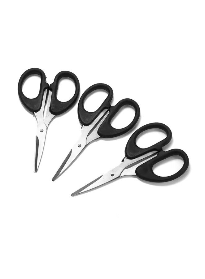 مقص صغير لقص شعر الانف والاظافرمناسب لاستخدمات متعدده  بمقبض اسود مناسب لاستخدام المنزلي والصالون - Image 2