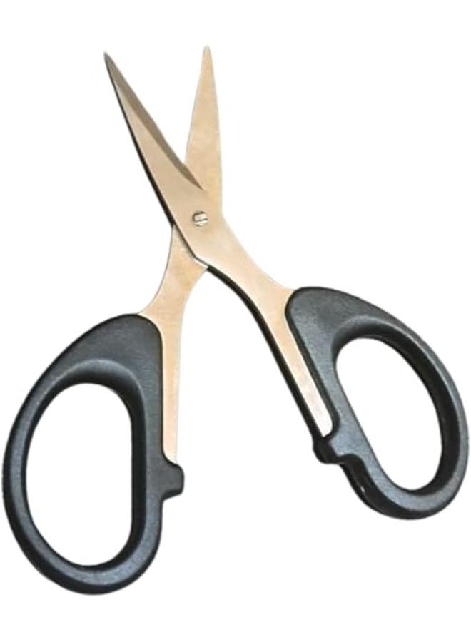 مقص صغير لقص شعر الانف والاظافرمناسب لاستخدمات متعدده  بمقبض اسود مناسب لاستخدام المنزلي والصالون - Image 5