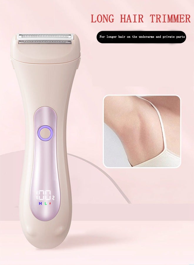 OASIS DESERT Ladies Private Hair Removal Electric Trimmer, Dry And Wet Use Painless Hair Removal, Create The Whole Body Cream Muscle, - Image 2