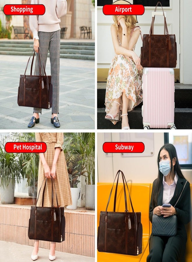 Monanller Stylish Dog Purse Carrier, Leather Pet Carrier Bag for Small Dogs Cats Puppy, Airline Approved Soft-Sided Carrier Coffee - Image 5