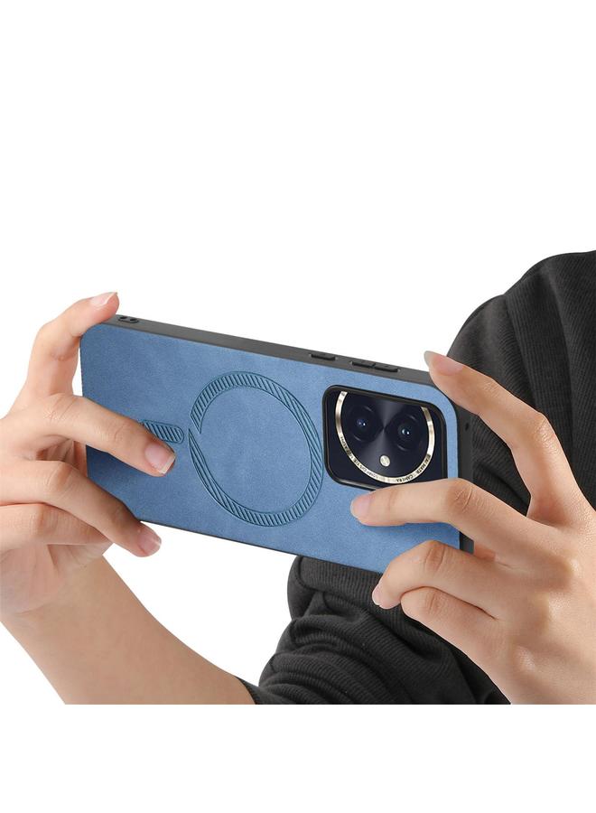 اس-توب جراب هاتف Honor 100 Retro Magsafe بغطاء خلفي مغناطيسي من البولي يوريثان - Image 3