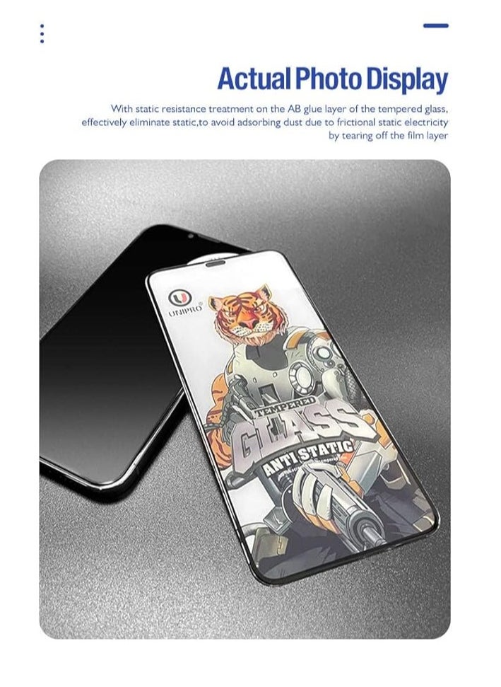 Unipro unipro 3D Tempered Glass for iPhone 15 Pro Max – Full Glue, Anti-Static, 9H Hardness, Ultra Clear  - Image 2