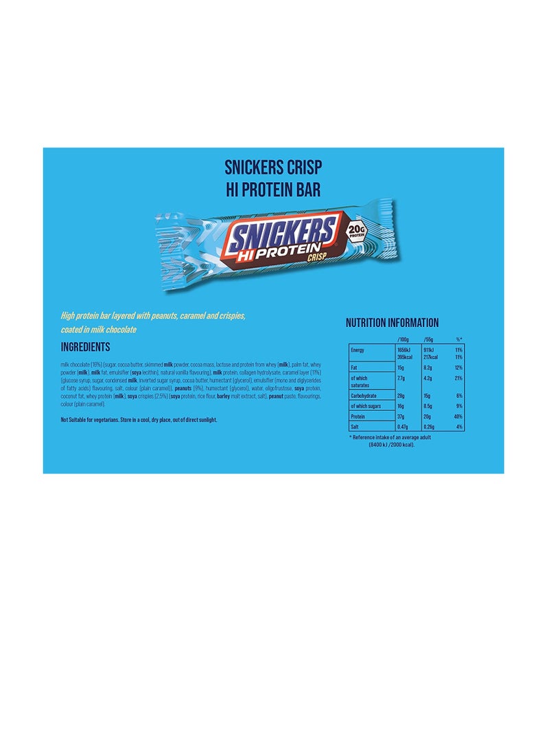 Snickers Snickers  Hi-Protein Bar Crisp 12-Pack  - Image 3