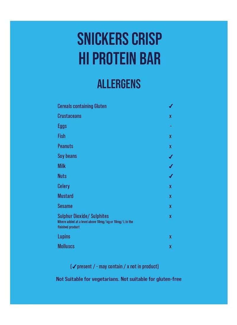 Snickers Snickers  Hi-Protein Bar Crisp 12-Pack  - Image 4