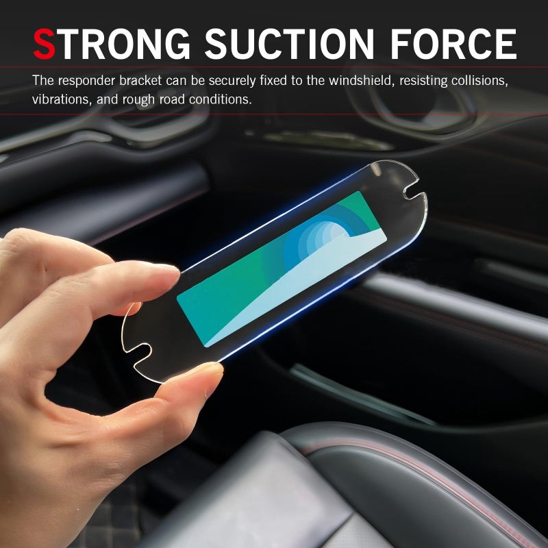 Arwrilt 2 PCS EZ Pass Holder, Windshield Ipass Sticker Holder, Acrylic Transponder Holder, Windshield Sticker Holder with Strong Suction Cups, Universal for Most Toll Passes (Transparent) - Image 3