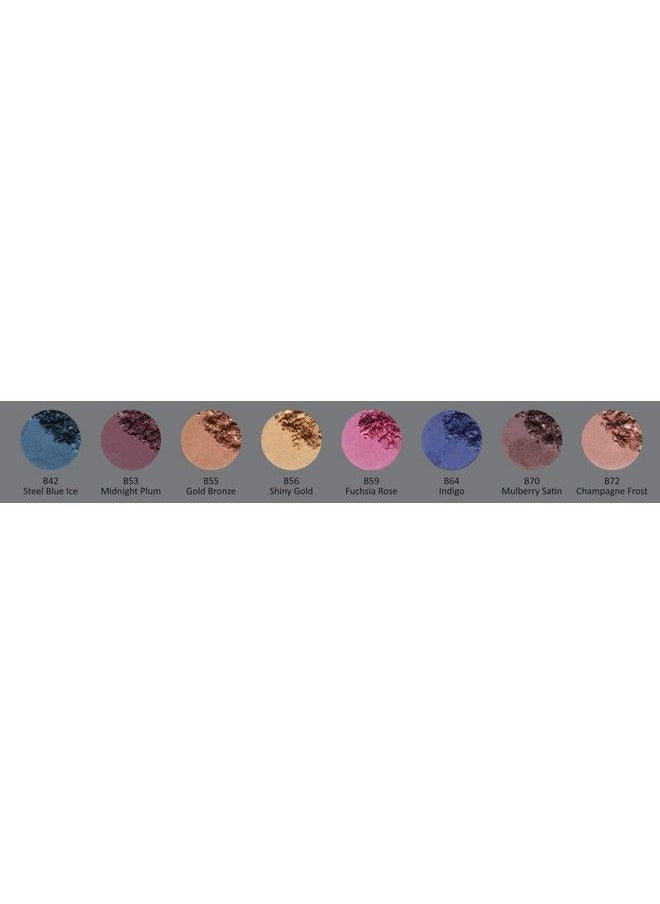 Pure Ziva ª Midnight Plum Purple Red Lilac Shimmering Pressed Powder Single Vegan Eyeshadow; Talc Paraben & Cruelty Free  - Image 5