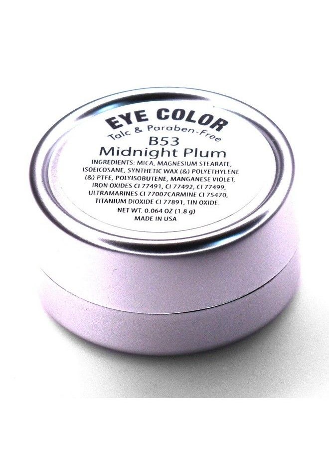 Pure Ziva ª Midnight Plum Purple Red Lilac Shimmering Pressed Powder Single Vegan Eyeshadow; Talc Paraben & Cruelty Free  - Image 3