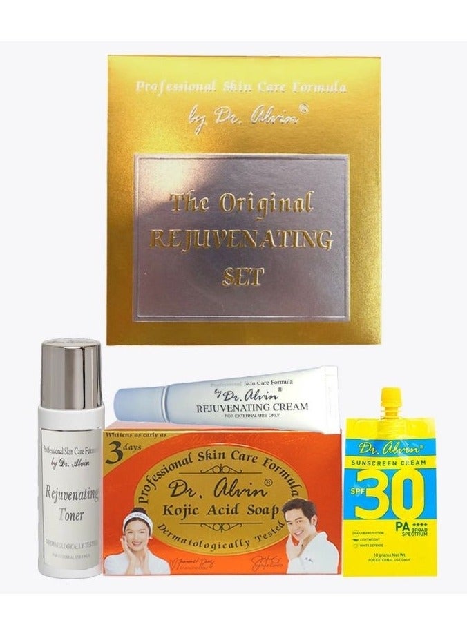 دي آر. ألفين مجموعة دكتور ألفين الأصلية لتجديد البشرة بتركيبة احترافية 4 في 1 - Image 1
