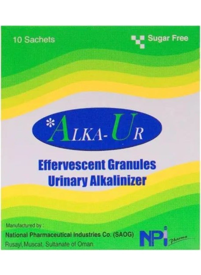 أكياس حبيبات ألكا-يور إيف 10 أكياس (مُقلوّن للبول لعلاج التهاب المسالك البولية وتخفيف حموضة البول)