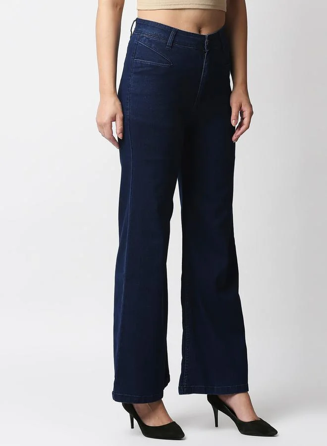 هاي ستار High Rise Wide Leg Stretchable Jeans by Styli