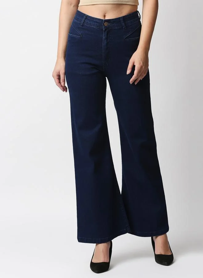 هاي ستار High Rise Wide Leg Stretchable Jeans by Styli