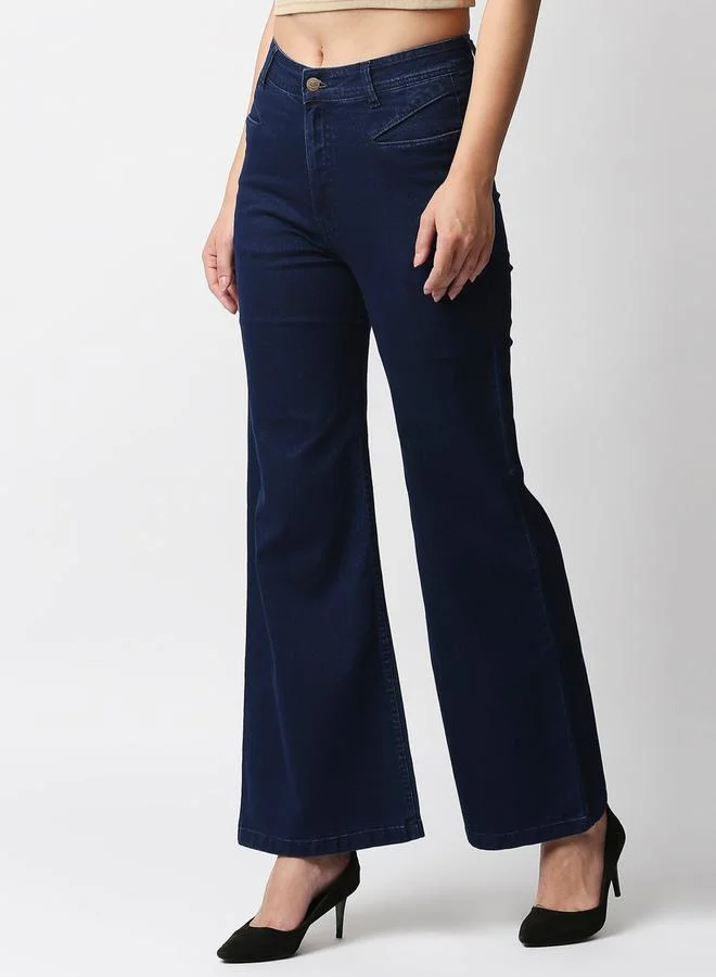 هاي ستار High Rise Wide Leg Stretchable Jeans by Styli
