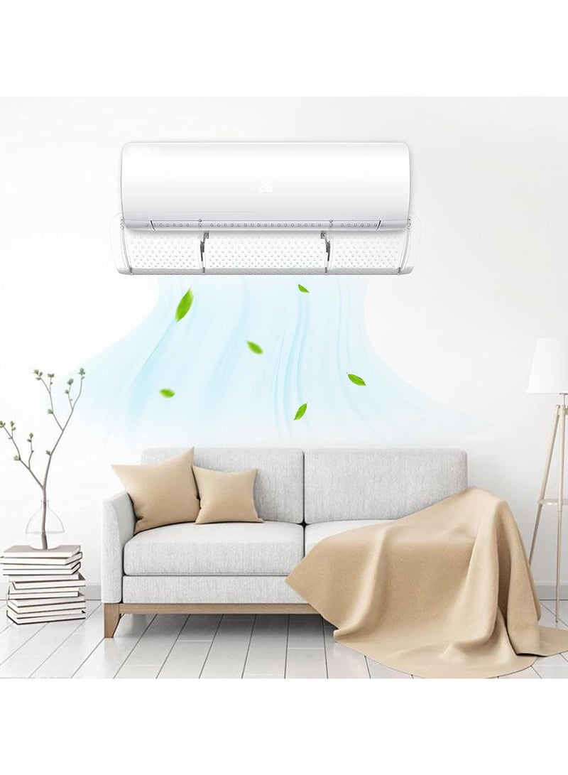 ARNOTEC Ultra Clear Universal AC Wind Deflector - No Tools Installation, Fits 60-90cm Wall Air Conditioners, Crystal Transparent Baffle with Adjustable Airflow & Dust Filter, Anti-Drip Design, Renters Friendly  - Image 4