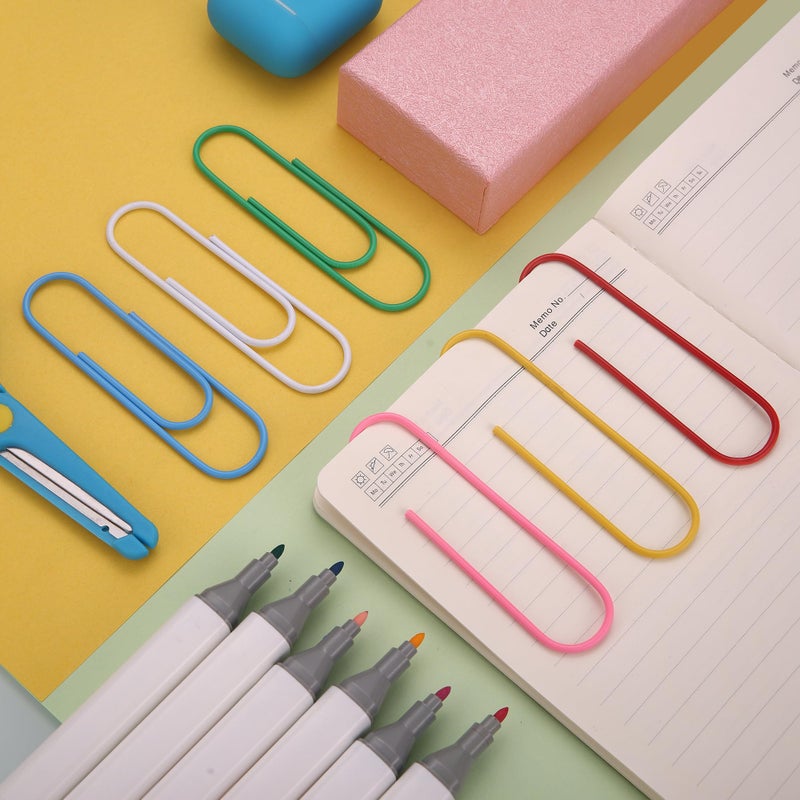 Harniruco Jumbo Paper Clips,4 Inch Paper Clips Large,30-Pack Paperclips for Paperwork Ideal for Home,School and Office Use,Colored Binder Clip - Image 4