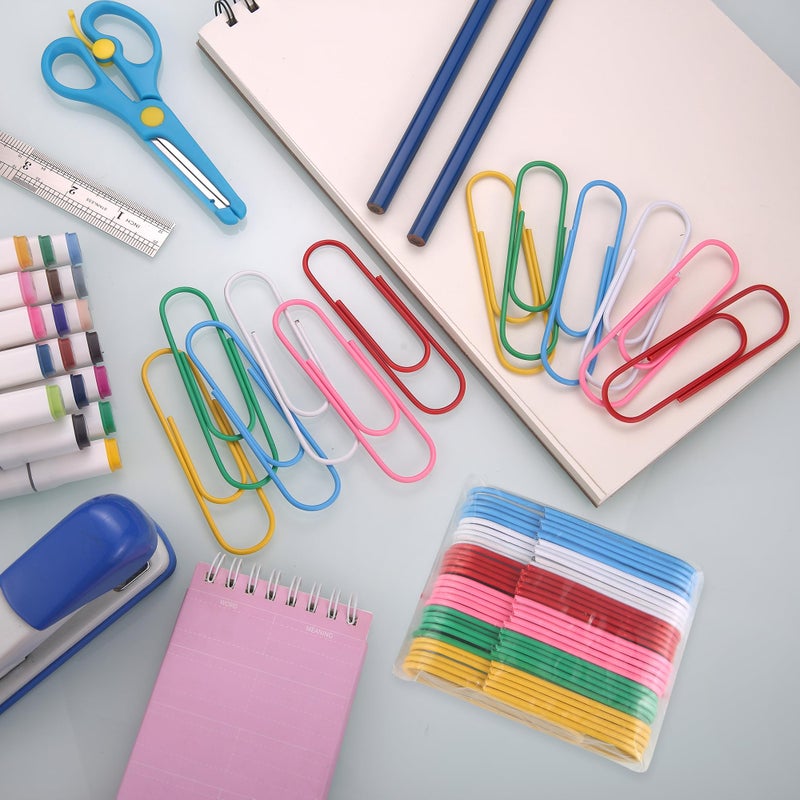 Harniruco Jumbo Paper Clips,4 Inch Paper Clips Large,30-Pack Paperclips for Paperwork Ideal for Home,School and Office Use,Colored Binder Clip - Image 2