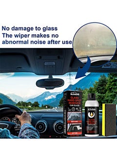 Glass Hard Spot Remover Car Glass Stripper Water Spot Remover Kit Removes Coating Wax Oil Film Cleaner With Sponge Stain Remover For Car Glass And Home Bathroom Glass - pzsku/Z2AFFC6D31A3F4D4E6BA2Z/45/_/1713258890/9b568d88-9241-498f-8c9c-0acc83c3d905