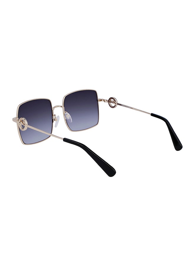 Longchamp نظارة شمسية مربعة للحماية من الأشعة فوق البنفسجية للنساء - LO162S-753-5518 - مقاس العدسة: 55 ملم  - Image 3