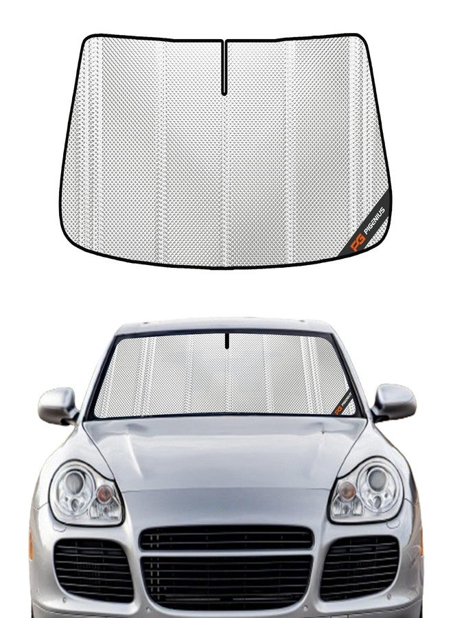 Pigenius مظلة شمسية للزجاج الأمامي من بيجينيوس لسيارة بورش كايين موديلات 2004-2018. تغطية كاملة للزجاج الأمامي. - Image 1