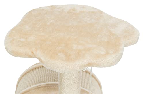 TRIXIE Vitoria 16.9-in Cat Tree for Kittens, Kitty Scratching Post, Sisal Covered Scratcher, Dangling Cat Toy, Beige - Image 5