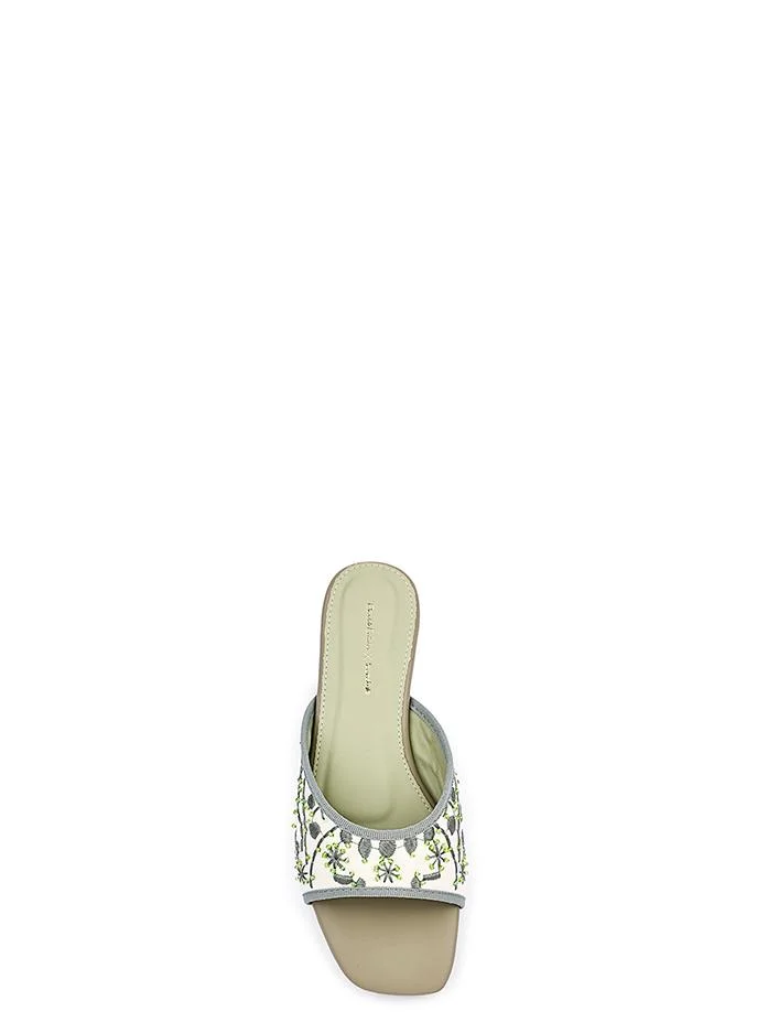 IconStyle Womens branch pattern slide sandals