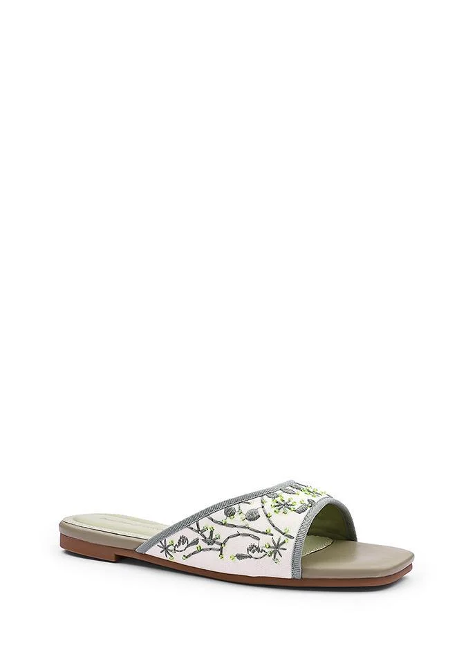 IconStyle Womens branch pattern slide sandals