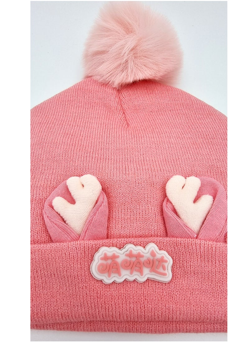 Generic - Stylish Unisex Children's Winter Hat with Neck Gaiter Made of Soft and Warm Acrylic Fabric - Image 1