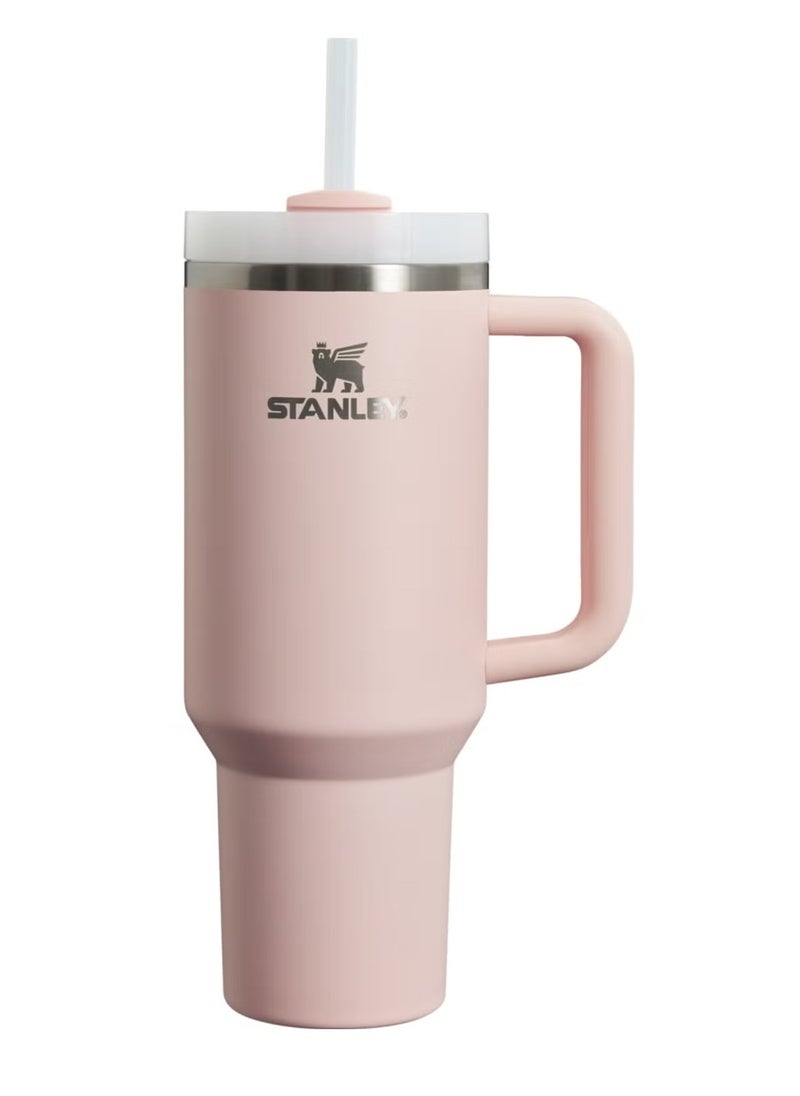 Stanley - Quencher H2.0 FlowState 30oz Stainless Steel Tumbler with Lid and Straw - Vacuum Insulated for Water, Iced Tea, Coffee, Smoothies, and More, Bloom Color - Image 1