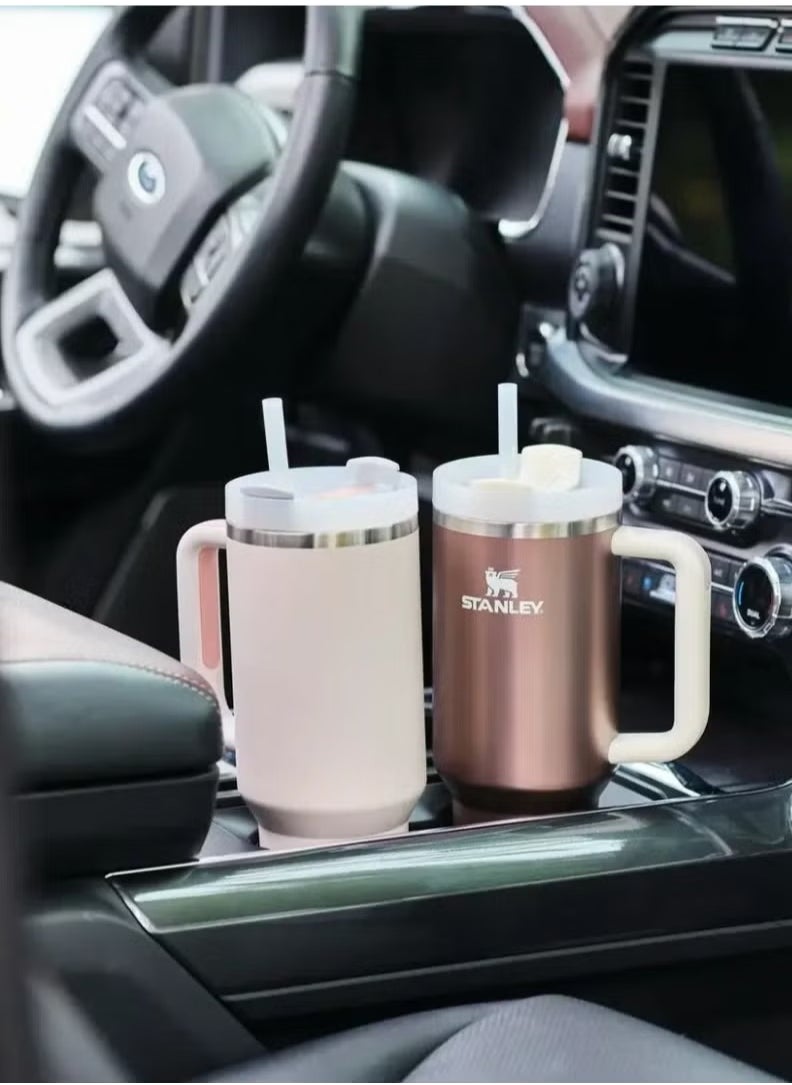 Stanley - Quencher H2.0 FlowState 30oz Stainless Steel Tumbler with Lid and Straw - Vacuum Insulated for Water, Iced Tea, Coffee, Smoothies, and More, Bloom Color - Image 1