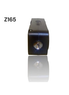 Zero A solar-powered rechargeable radio that supports a flash drive and a memory card and runs on solar energy with a black Z165 flashlight - Black  - Image 3