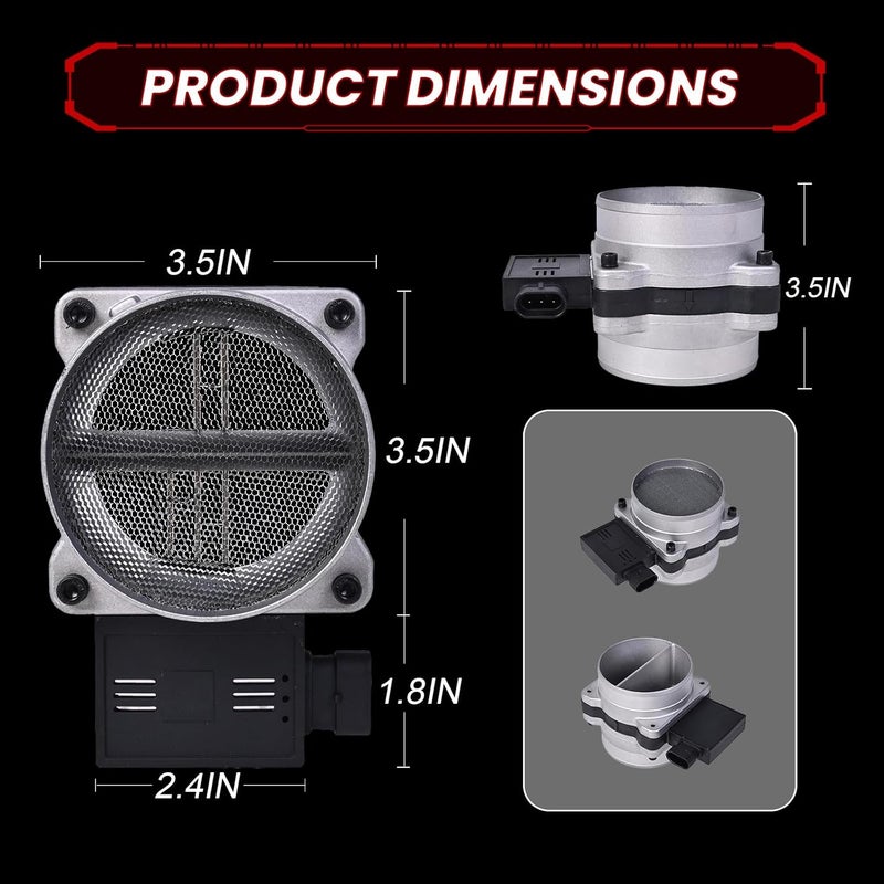 RLP Mass Air Flow Sensor MAF Replacement for 2133458 25008302 AF10045 - Image 2